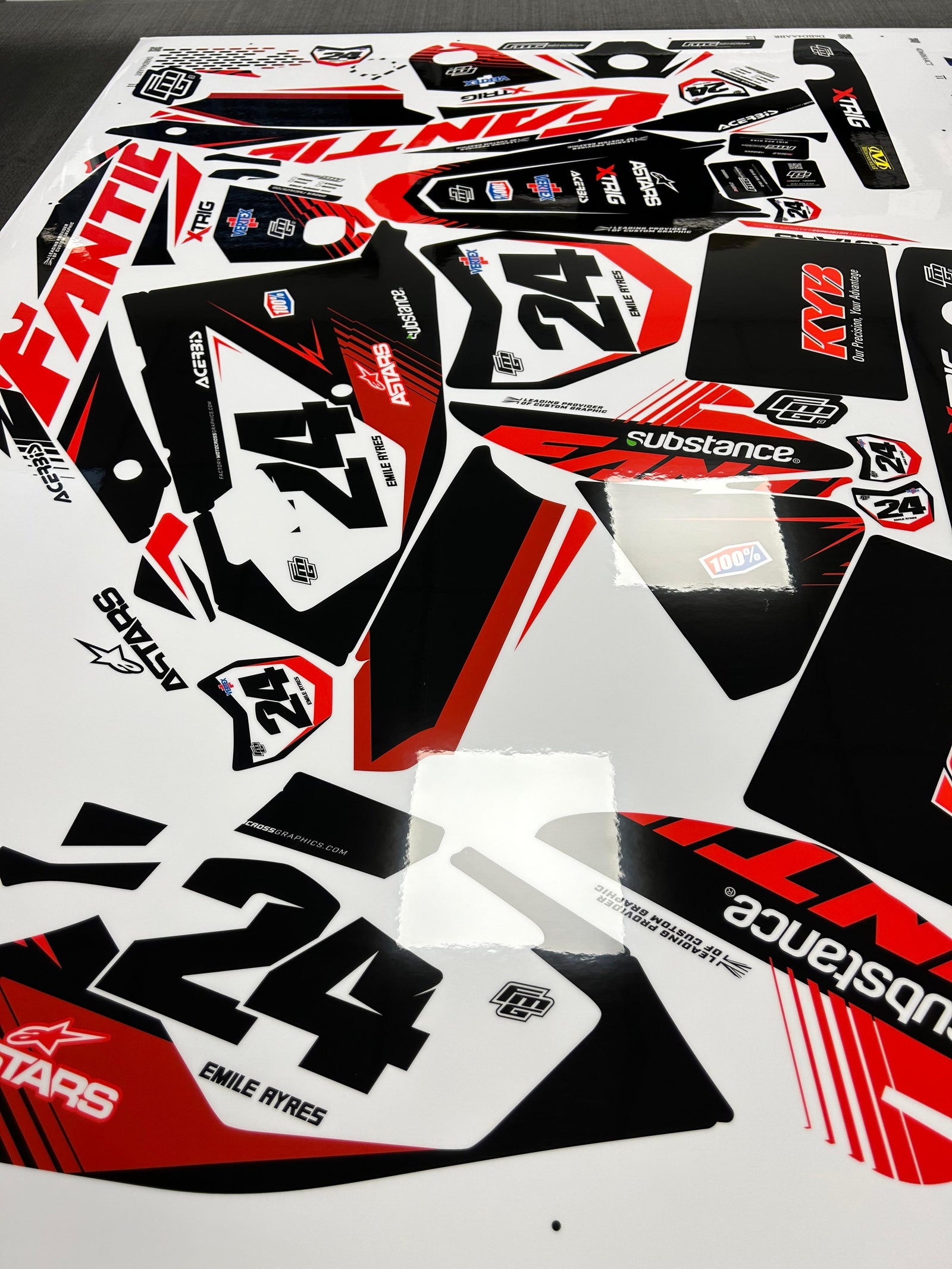 Fantic Ambition Black Factory Graphics Kit