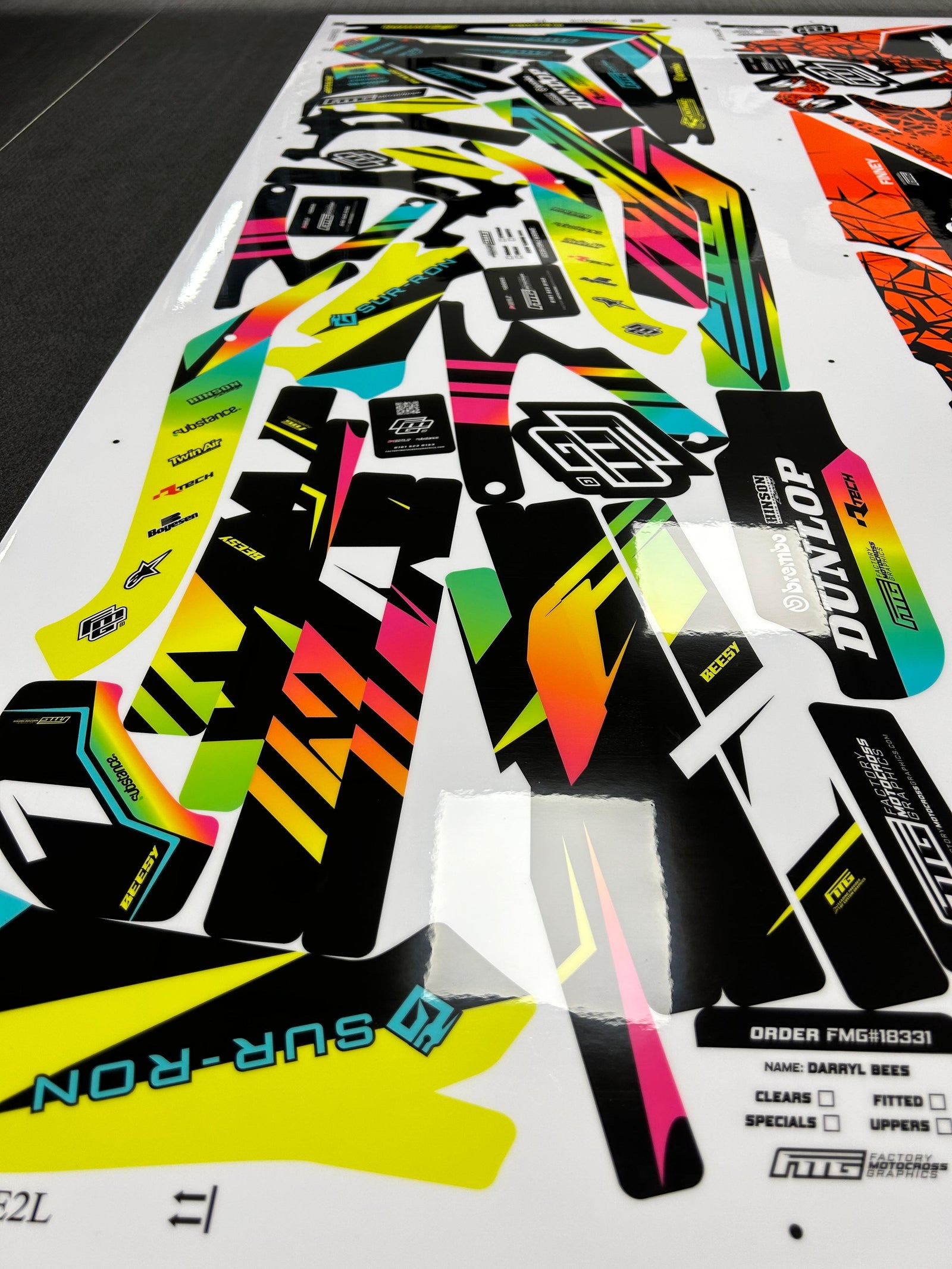 Surron Light Bee Cobra Black Graphics Kit