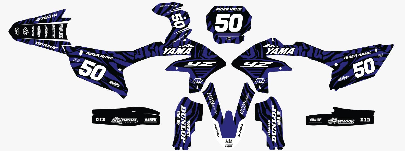 Yamaha Blue Camo Graphics Kit
