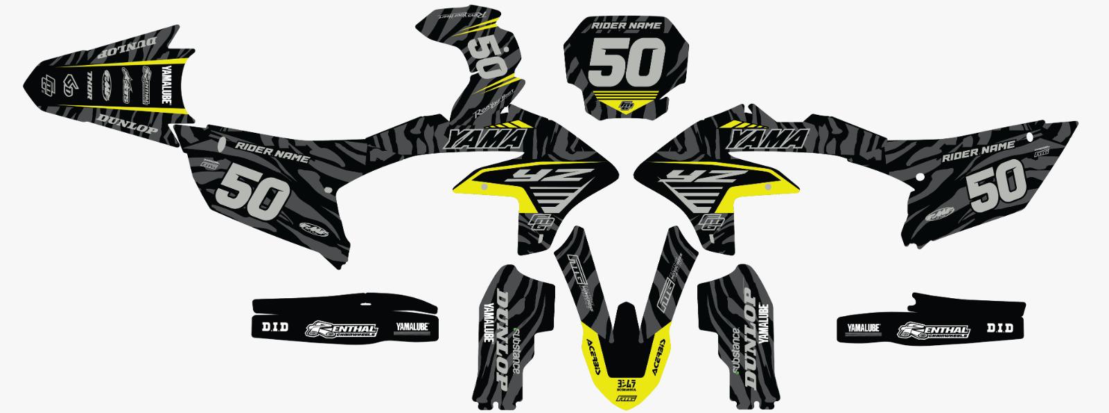 Yamaha Black Camo Graphics Kit