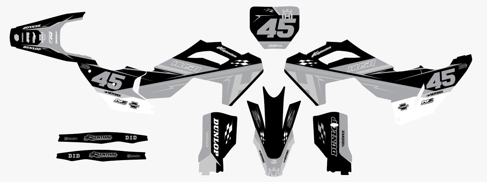 Husqvarna Champion White Graphics Kit