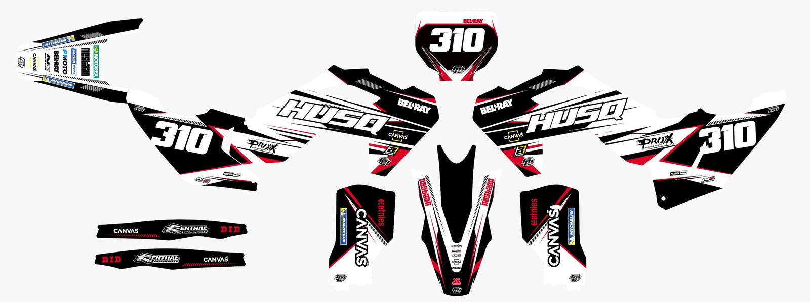 Husqvarna Red Target Graphics Kit