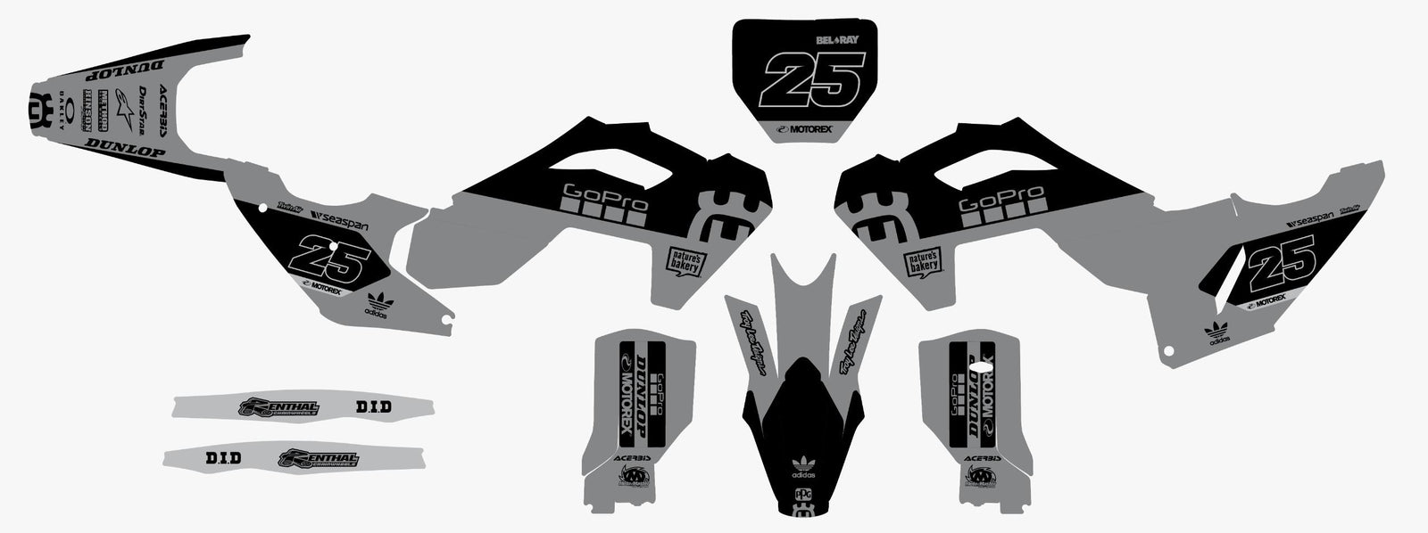 Kit graphique Husqvarna Recon Grey