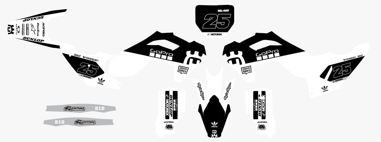 Husqvarna Recon Black Graphics Kit