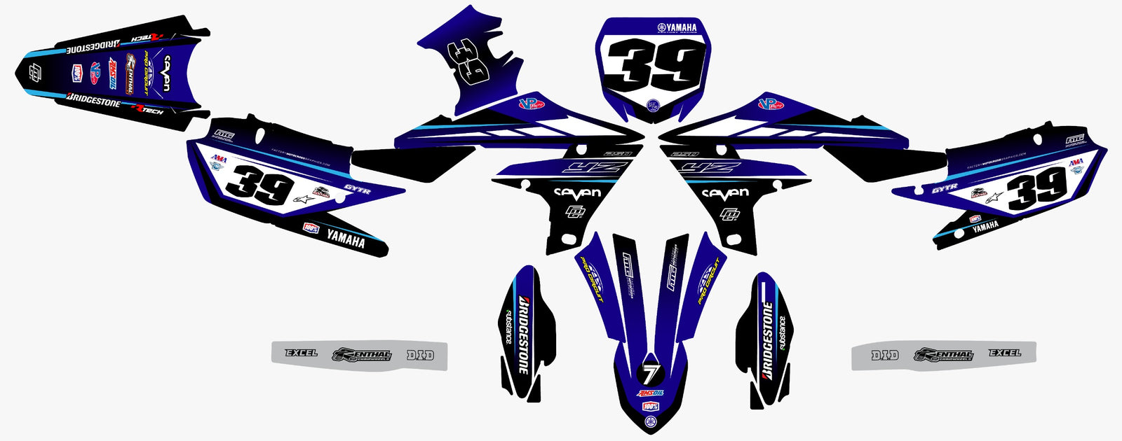 Yamaha VP Blue Graphics Kit
