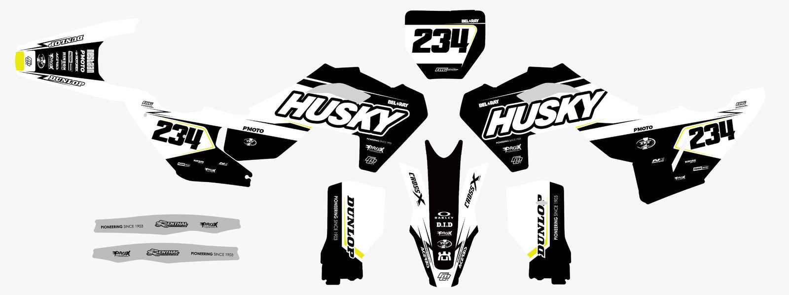 Husqvarna White Bold Graphics Kit