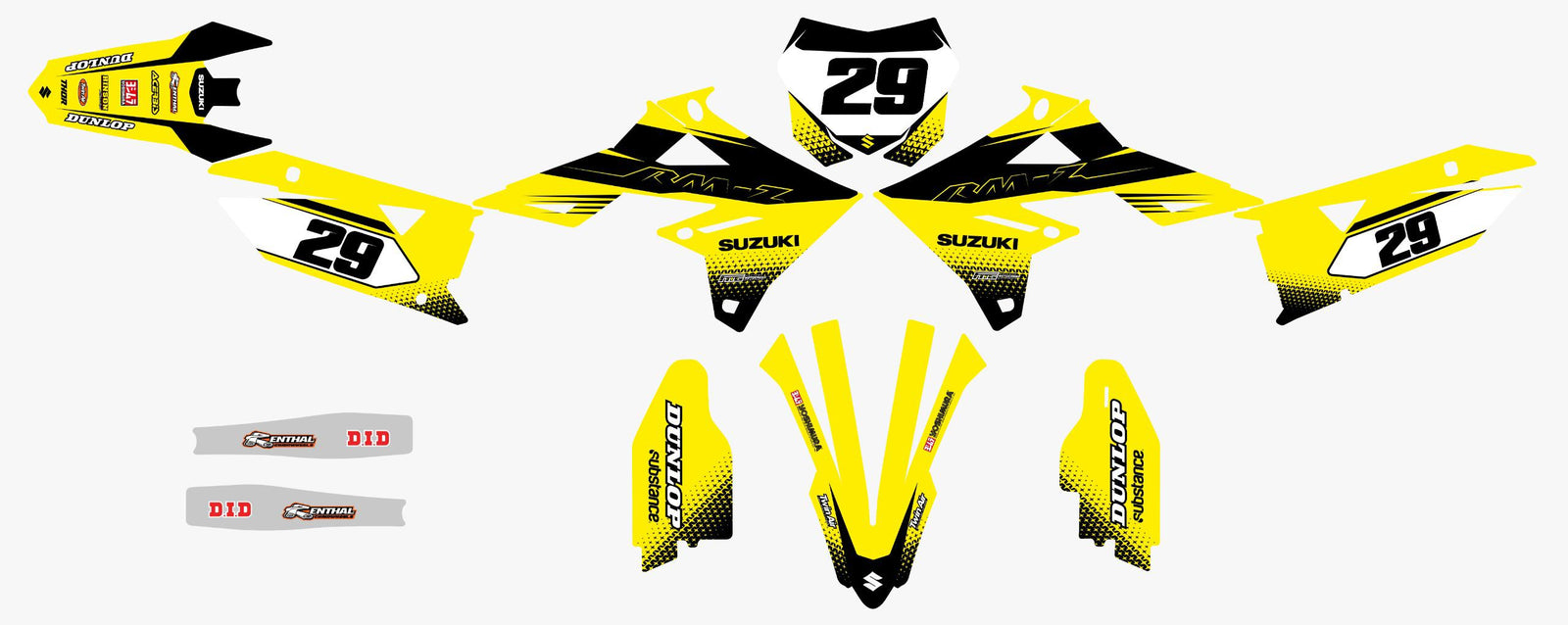 Suzuki Black Graphics Kit