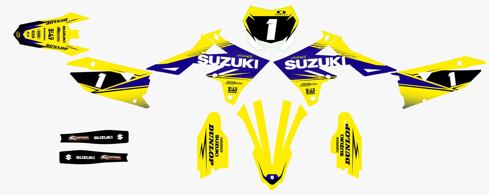 Suzuki Factory Style Graphics Kit