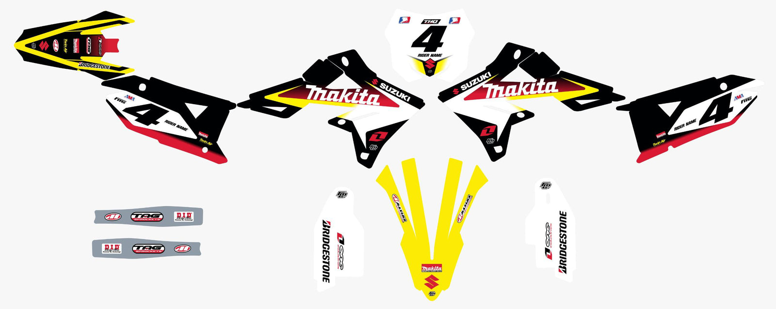 Suzuki Vintage Graphics Kit