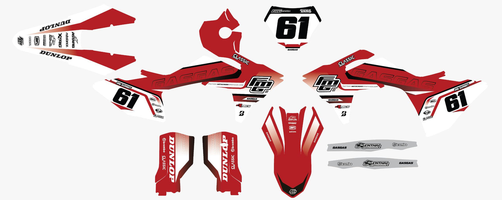 Gas Gas Velocity Factory Graphics Kit