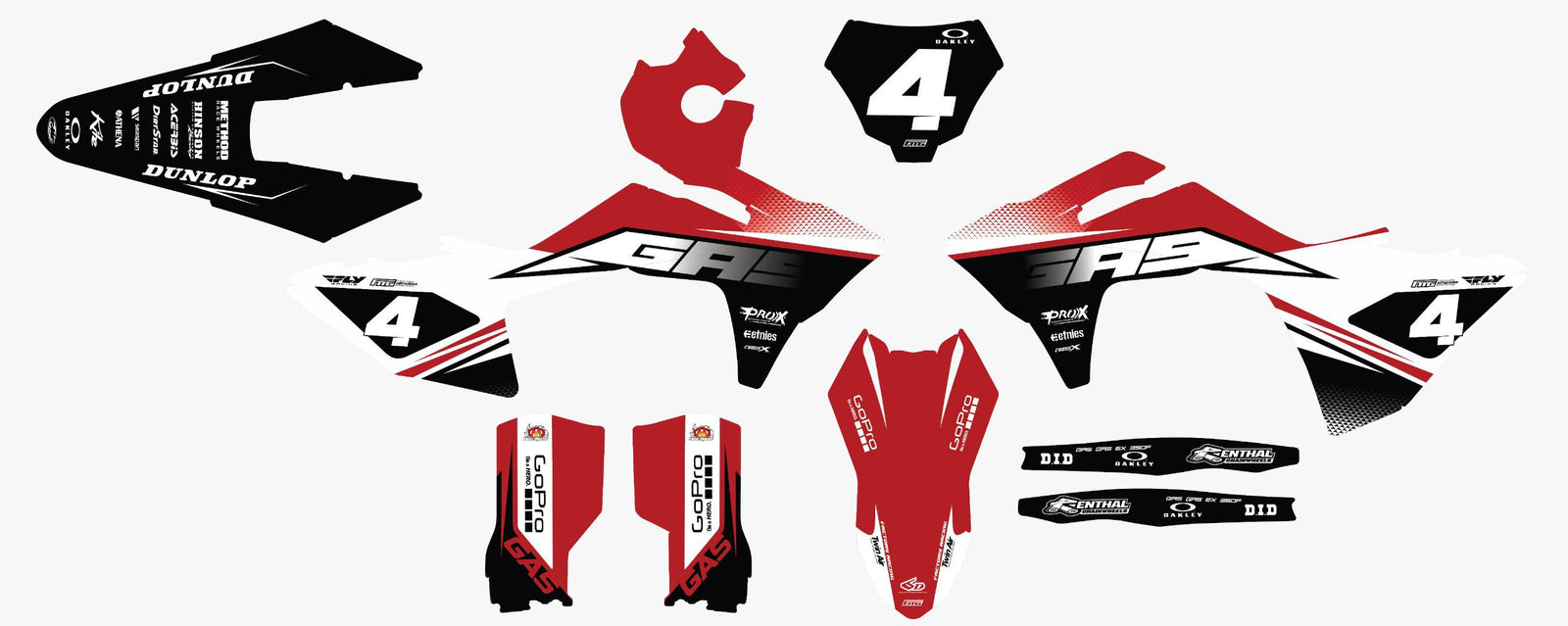 Gas Gas 2021 Factory Black Graphics Kit