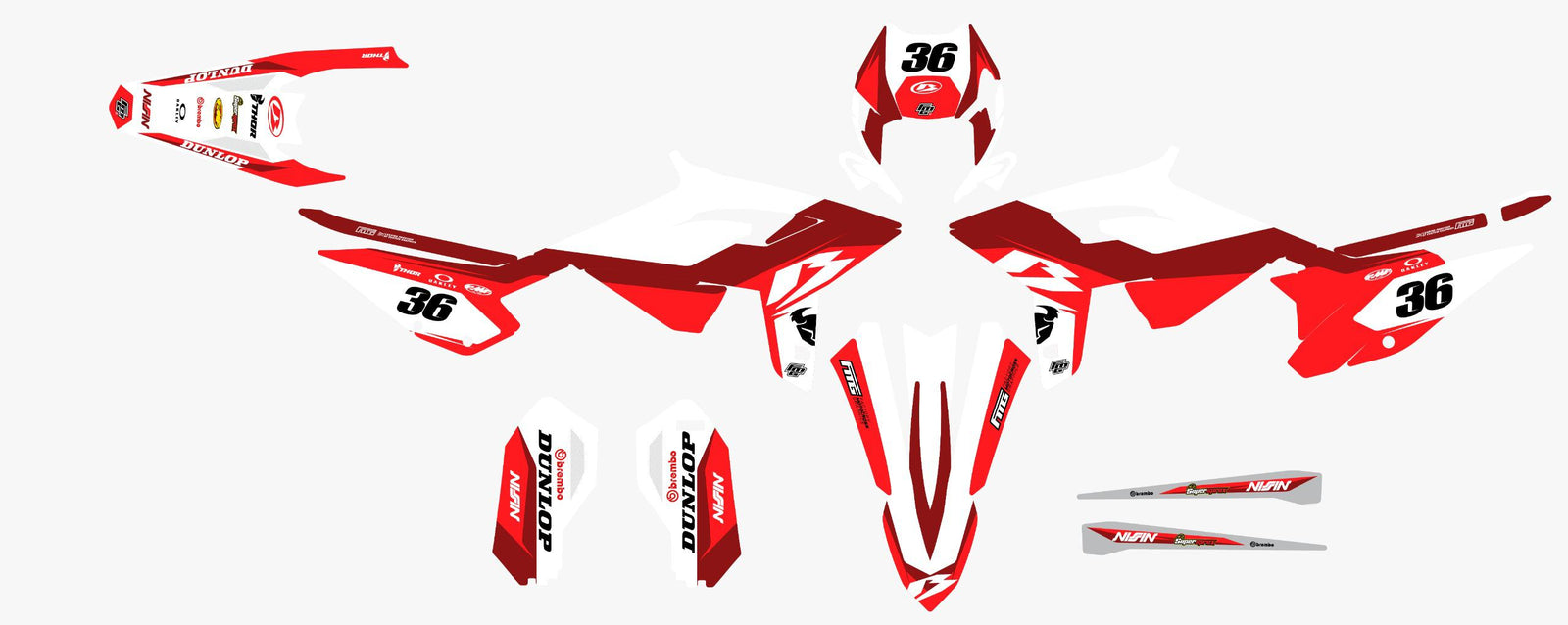 Beta Unleashed Red Graphics Kit