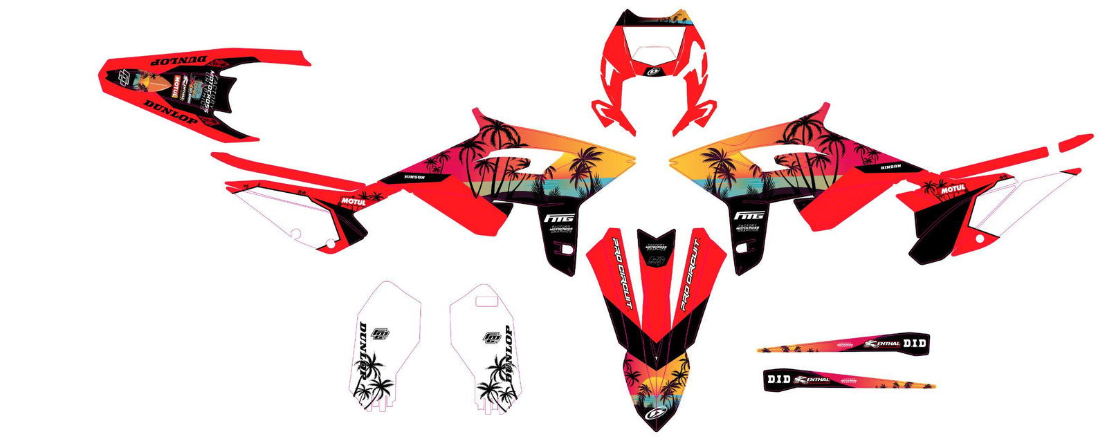 Beta Cali Red Graphics Kit