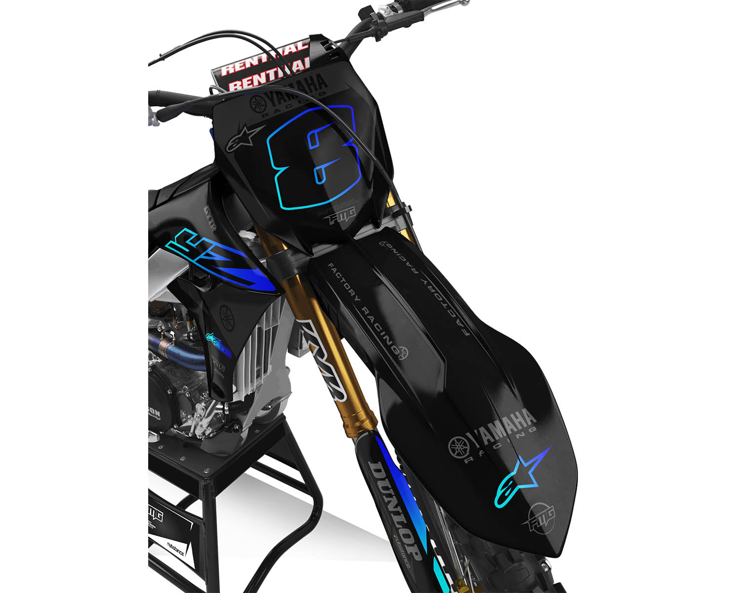 Yamaha Black Stealth Graphics Kit