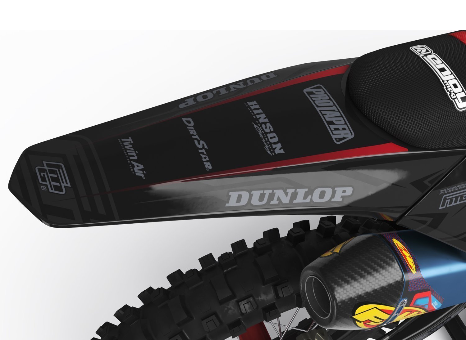 Gas Gas Black Stealth Graphics Kit