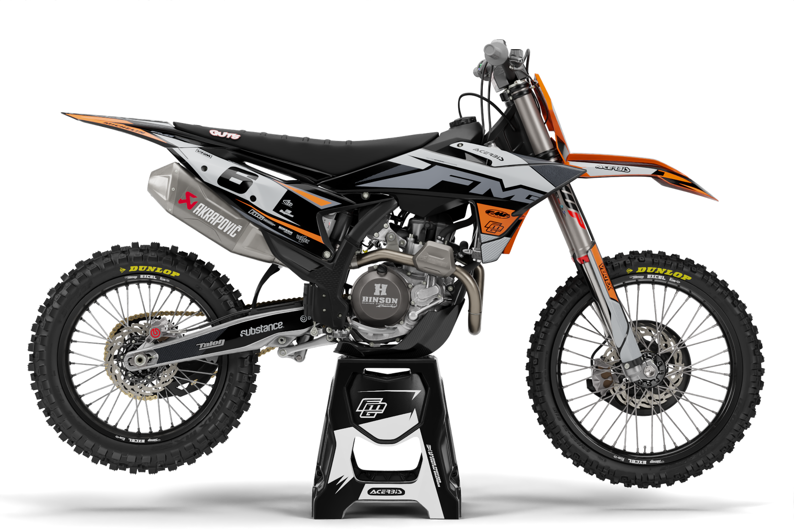 Past op KTM SX / SXF Enduro Ventura Graphics Kit