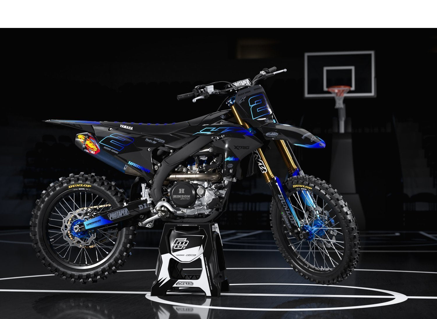 Yamaha Black Stealth 2 grafische kit