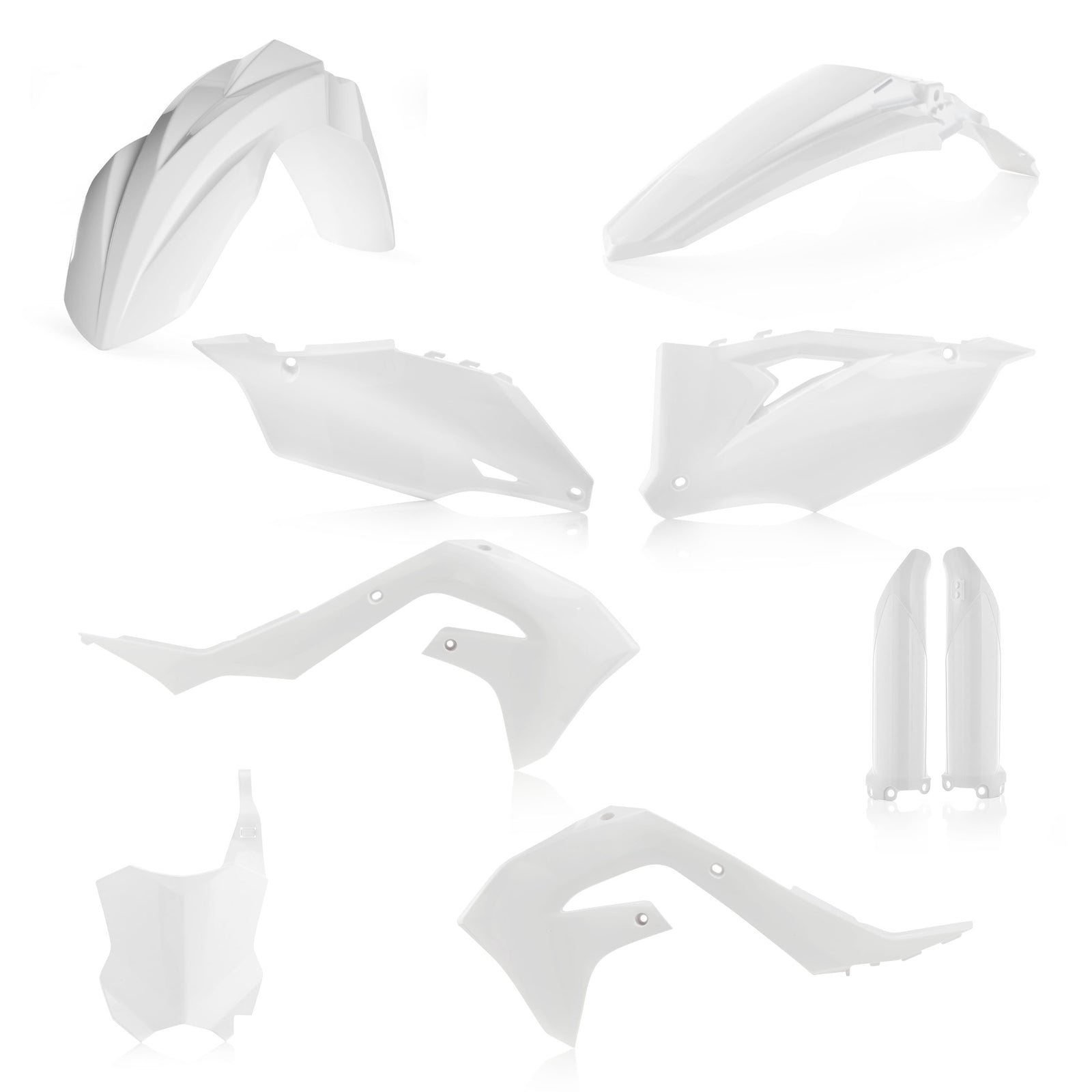 FULL PLASTIC KIT White FOR KAWASAKI