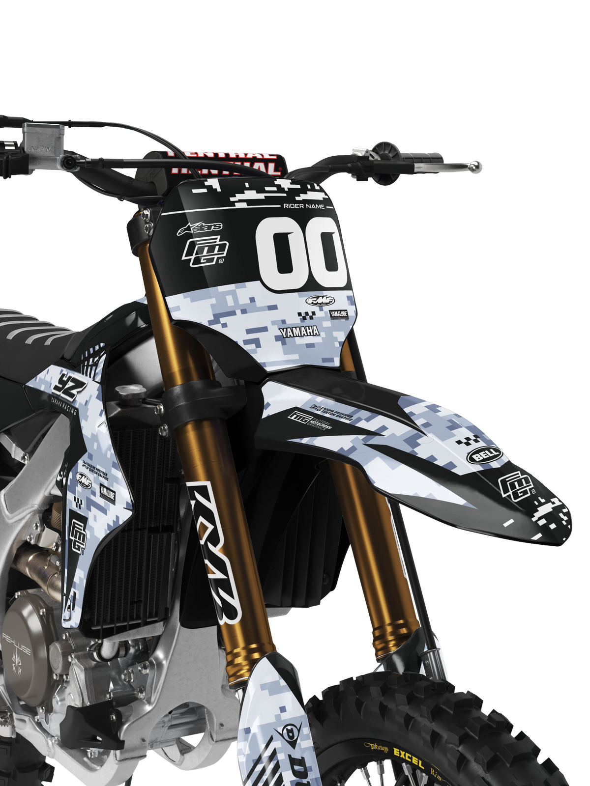 YAMAHA DIGITALE CAMOUFLAGE MG 00 GRAFISCHE KIT.