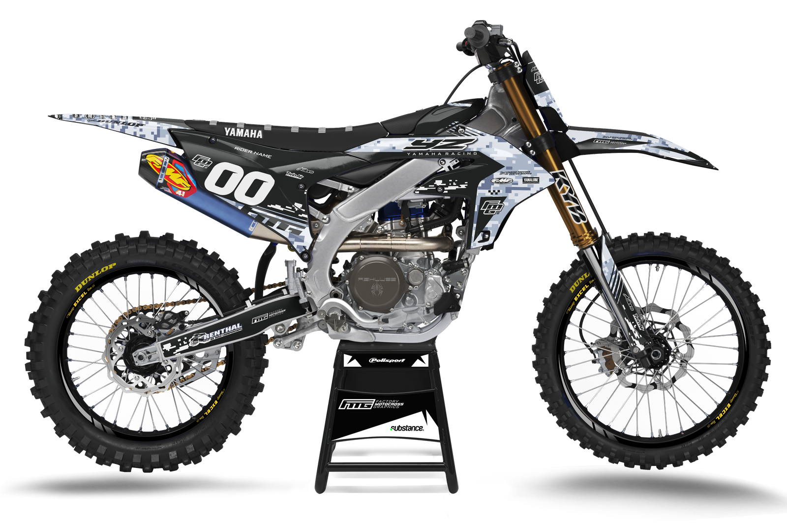 YAMAHA DIGITAL CAMOUFLAGE MG 00 GRAPHICS KIT.