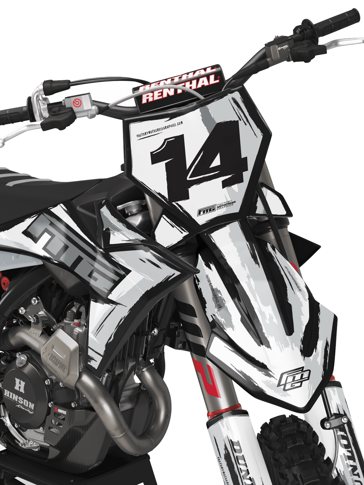 Fits KTM 2025 TOON BLACK &amp; WHITE GRAPHICS KIT.