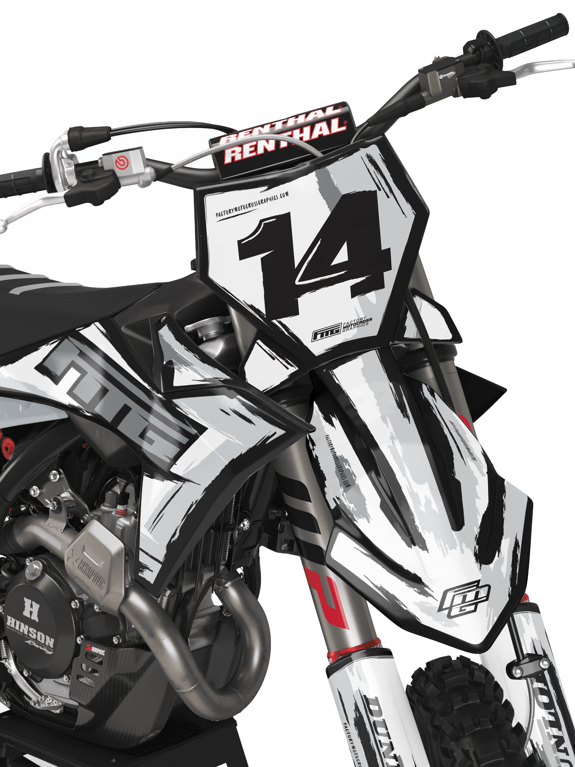 Fits KTM 2025 TOON BLACK & WHITE GRAPHICS KIT.