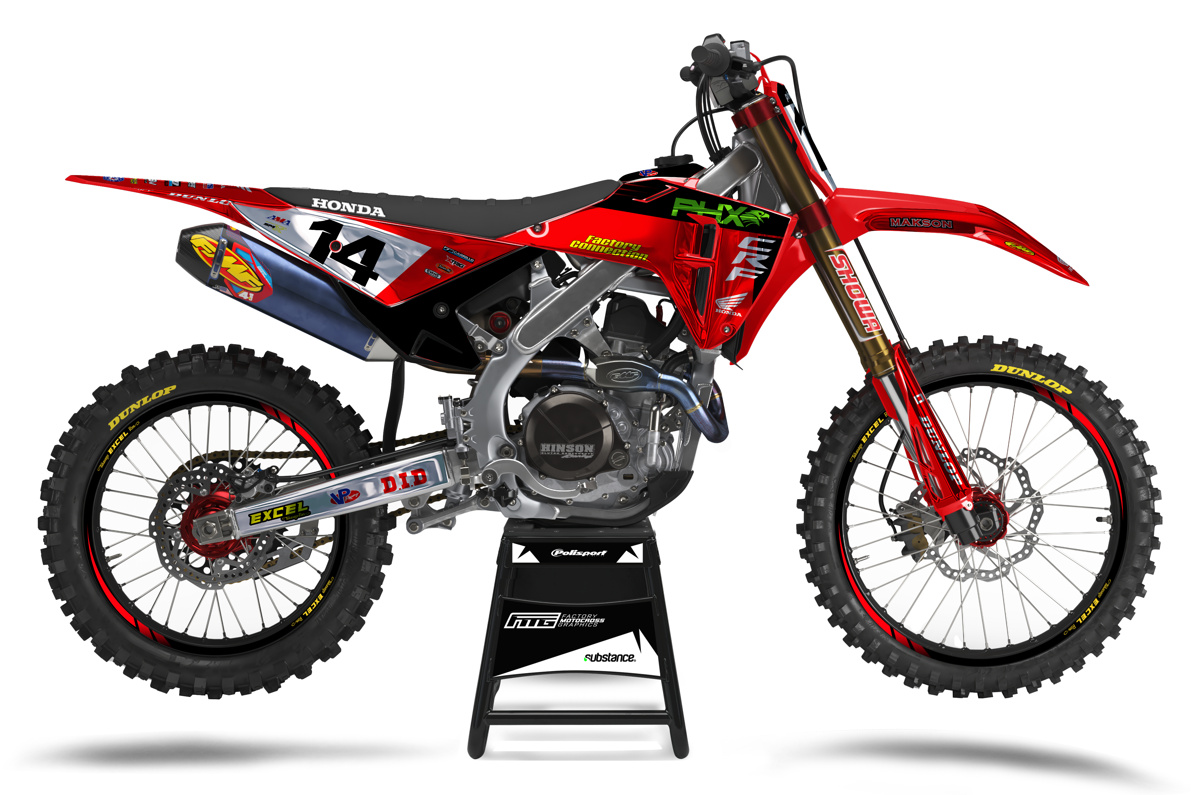Honda Chrome Phoenix Factory Connection Graphics Kit