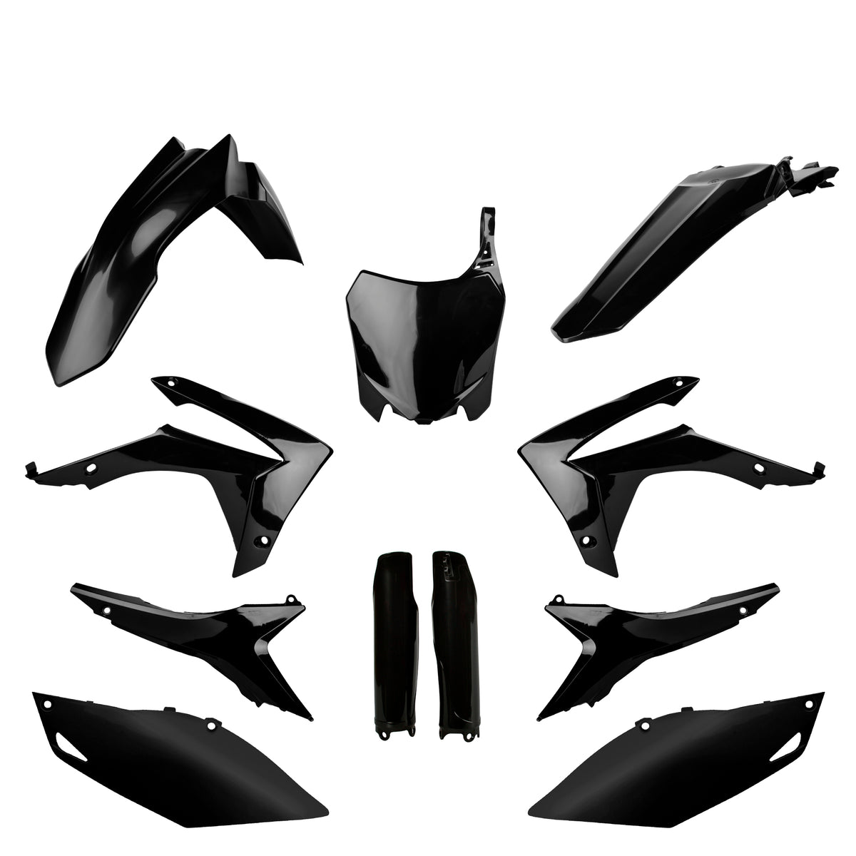 Full Plastic Kit Honda BLACK CRF 250R (2014-17)