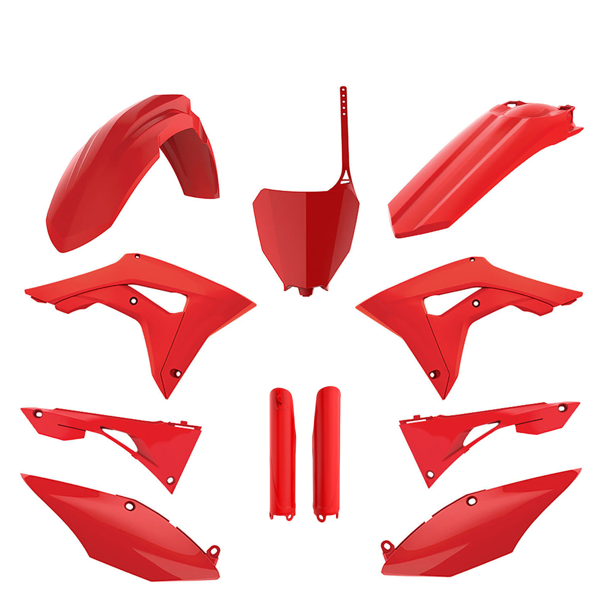 Full Plastic Kit Honda RED CRF 250R (2018-21)