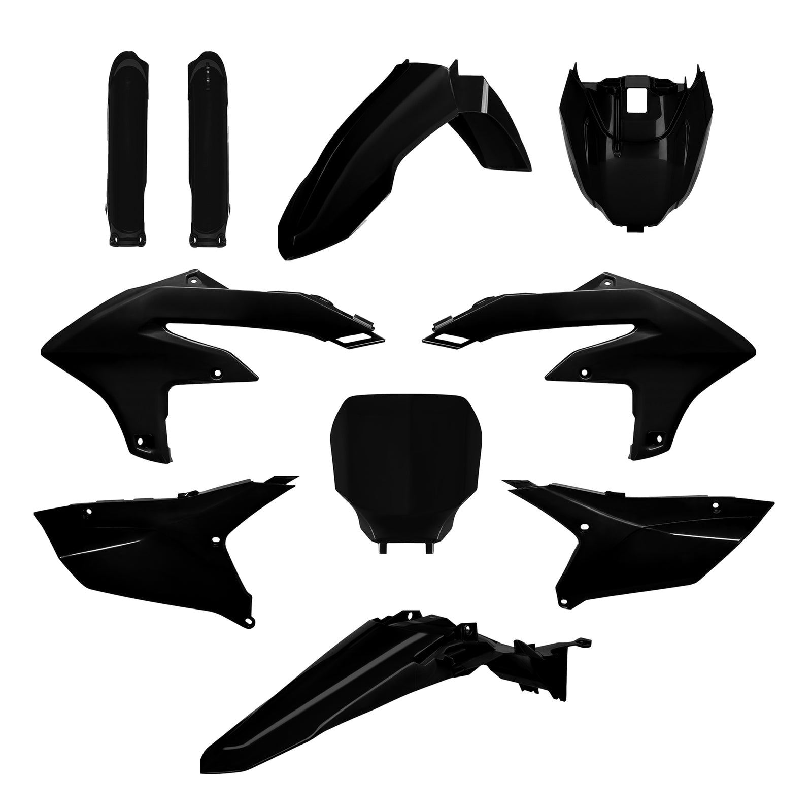 Full Plastic Kit Yamaha Black YZ 250F/450FX (2024-26)