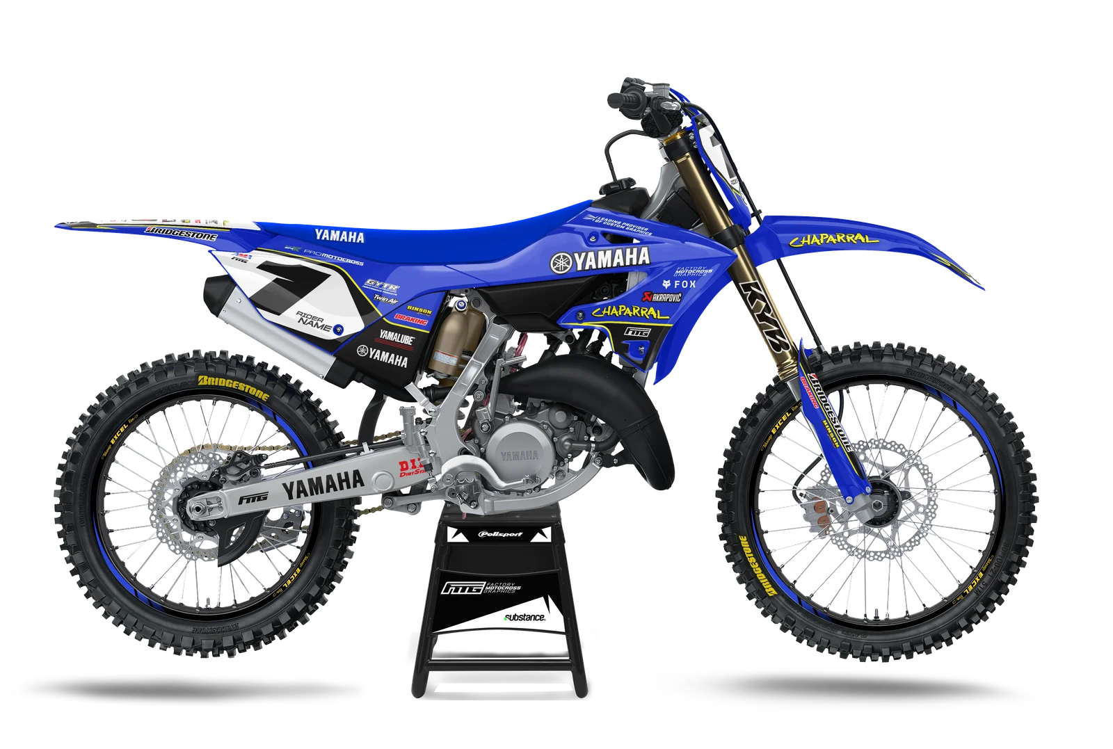 Yamaha YZF/YZ Vintage Adaptasi Graphics Kit