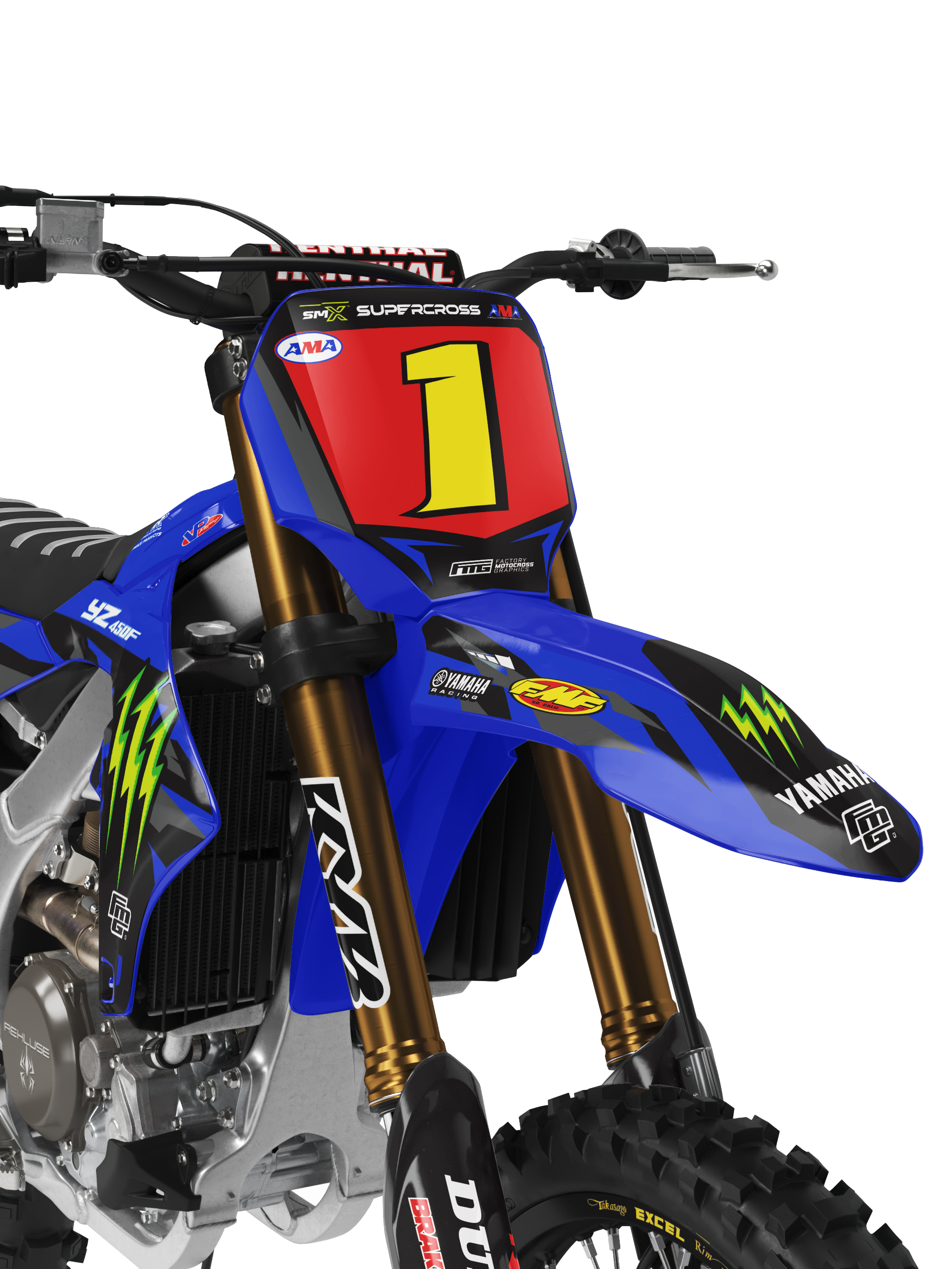 Factory Yamaha Graphics HD Edition.  YZ YZF PW TR WR WRF FACTORY MOTOCROSS GRAPHICS