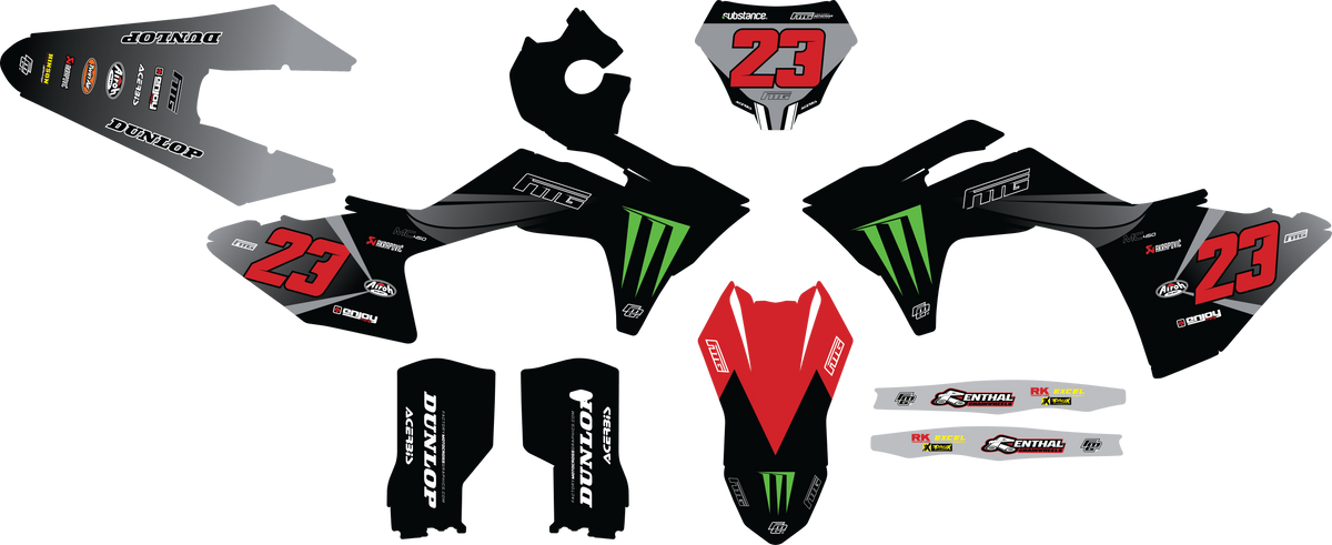 Gas Gas 2025 FMG Factory EDITION  GRAPHICS KIT. Mc EC EX FACTORY MOTOCROSS GRAPHICS