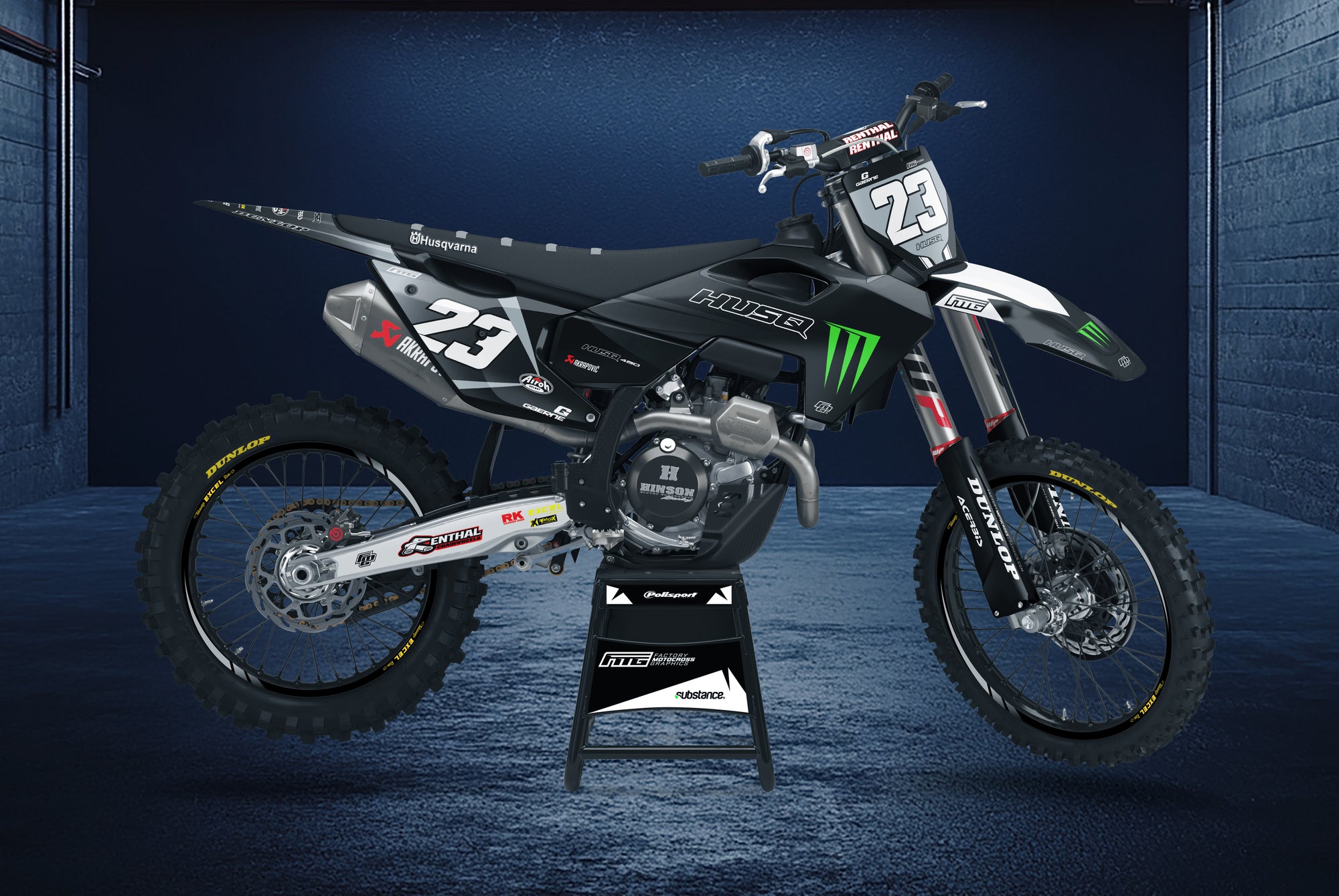 Husqvarna 2025 FMG Factory EDITION  HUSQVARNA TC / FC /TE /FE /TX EX GRAPHICS KIT FACTORY MOTOCROSS GRAPHICS
