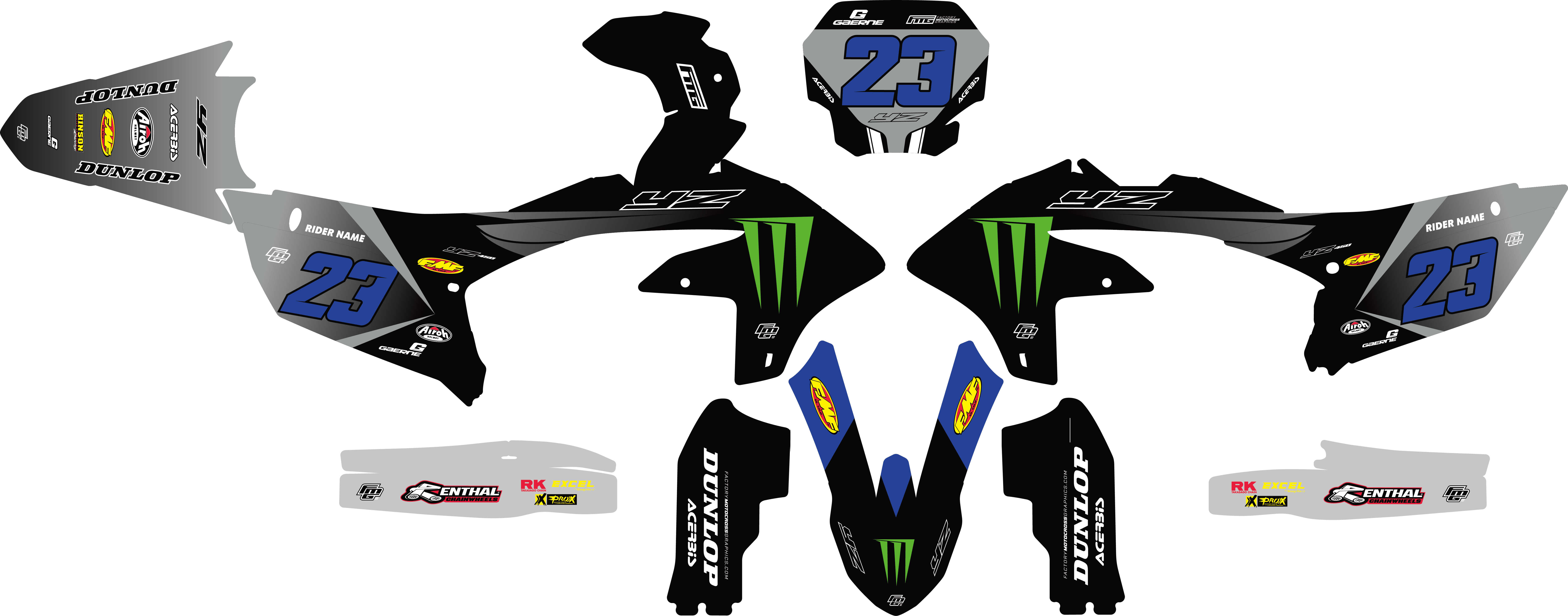YAMAHA 2025 Factory EDITION GRAPHICS KIT.