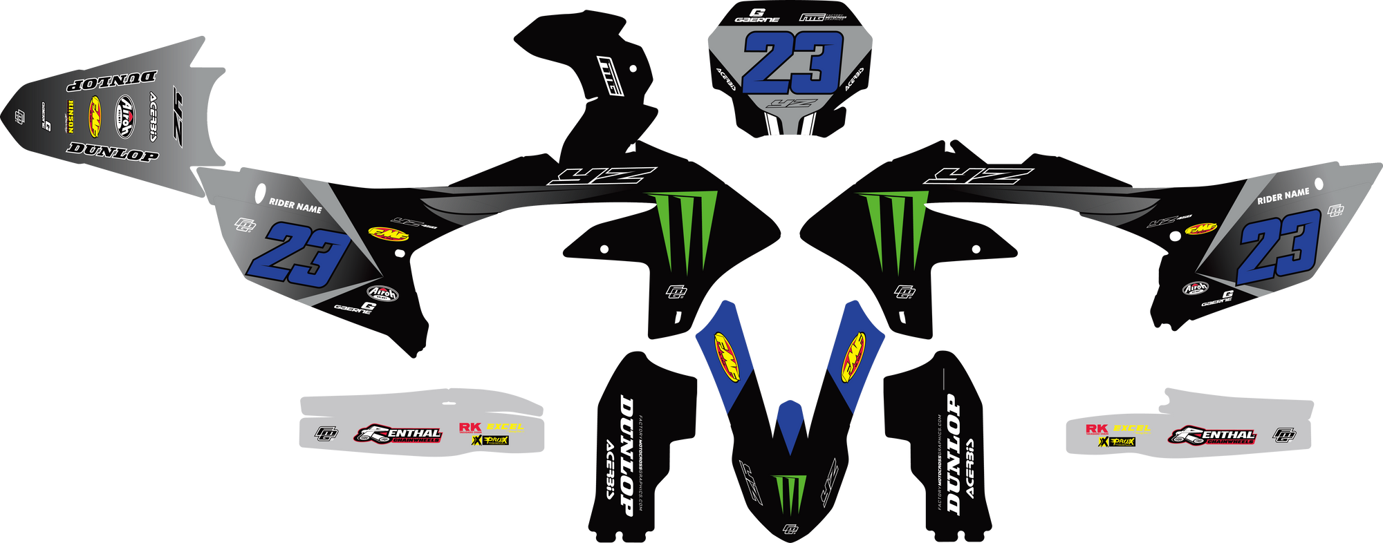 YAMAHA 2025 Factory EDITION GRAPHICS KIT.