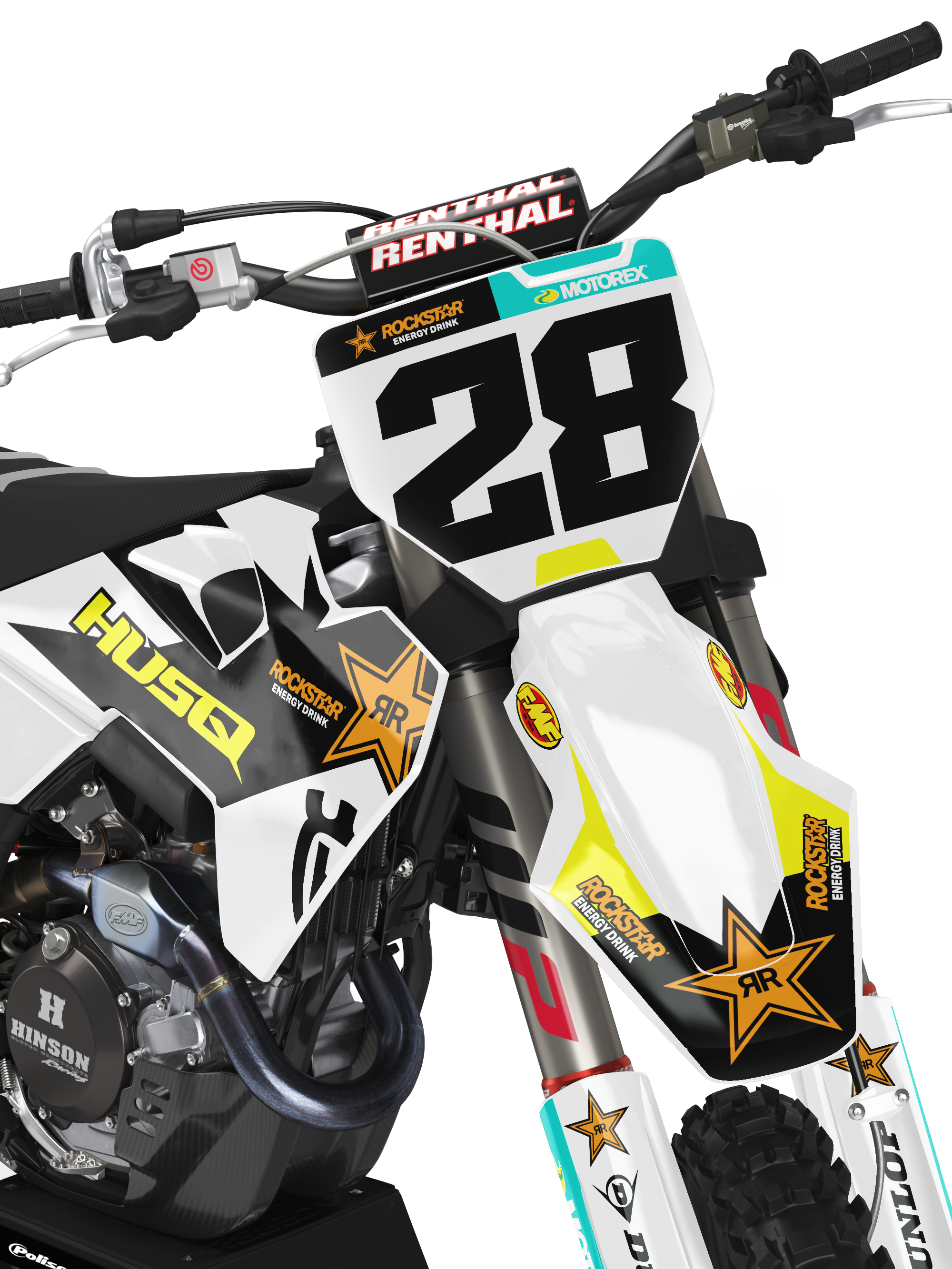 HUSOVARNA TC FC TE FE TX Rockstar 25 FACTORY GRAPHICS KIT FACTORY MOTOCROSS GRAPHICS