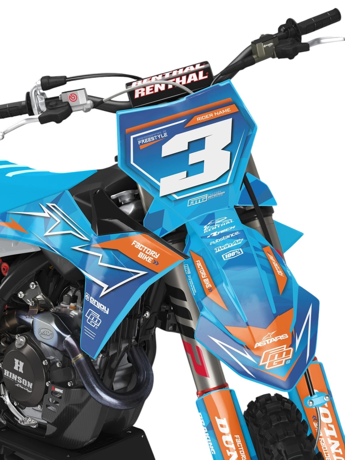 KTM SX / SXF Freestyle Ice Blue GRAPHICS KIT