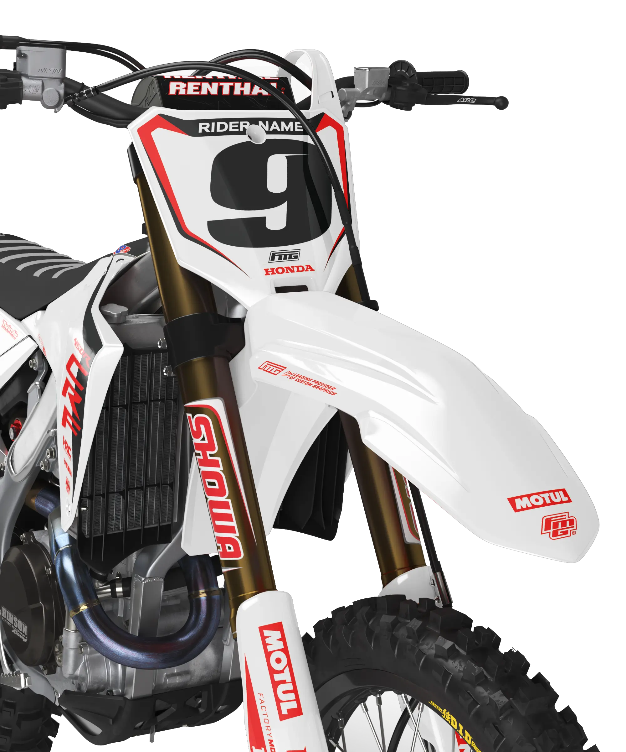 Honda Anniversary white Factory EDITION GRAPHICS KIT ...