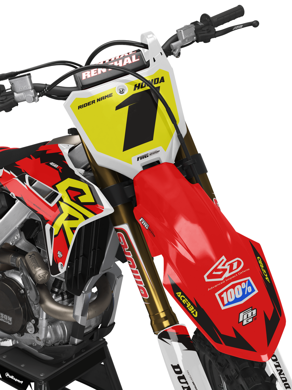 Honda CRF/CR Retro 96 Graphics Kit