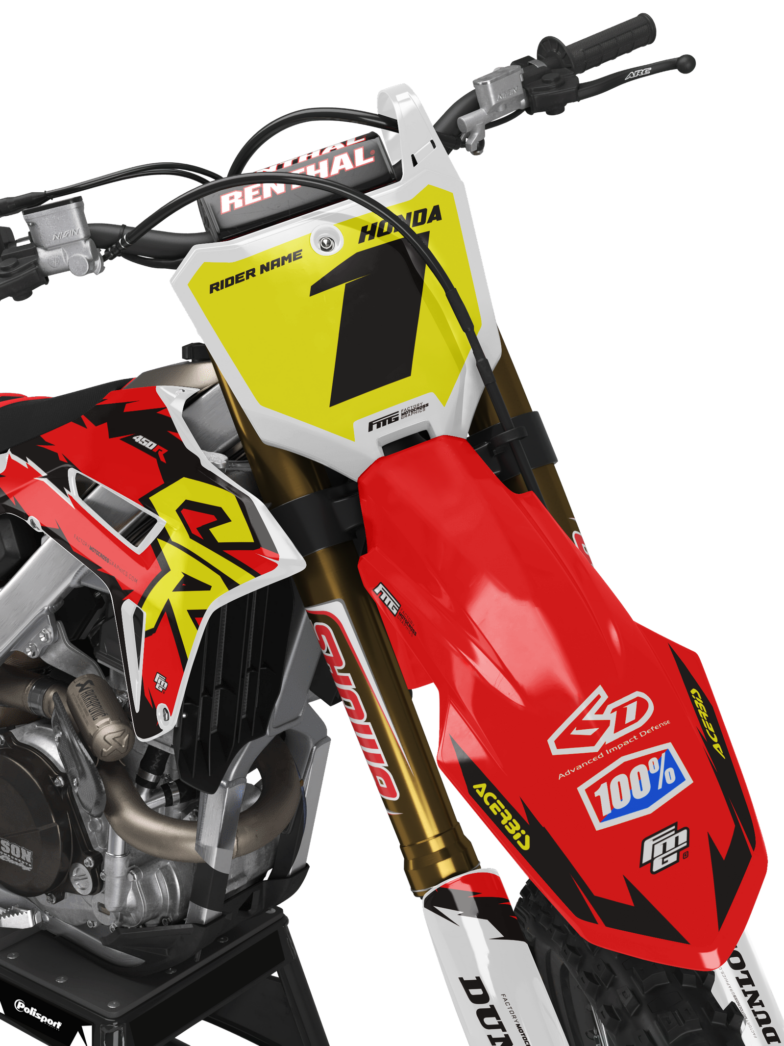 Honda CRF/CR Retro 96 Graphics Kit