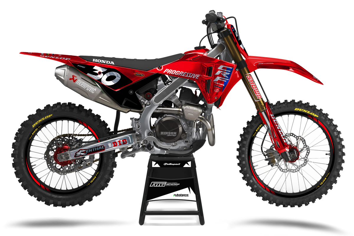 Progressive Honda Chrome CRF/CR Graphics Kit