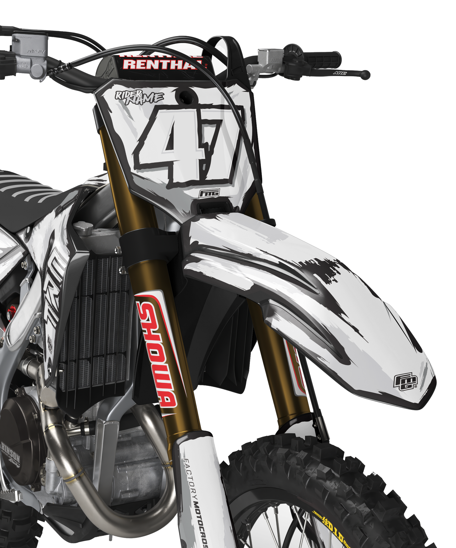 Honda 2025 TOON ZWART-WIT GRAFISCHE KIT.