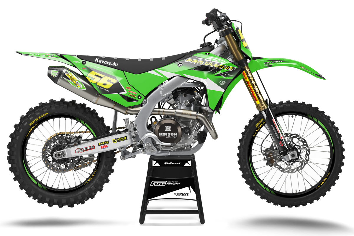 KAWASAKI  ProCircuit Green Team GRAPHICS KIT