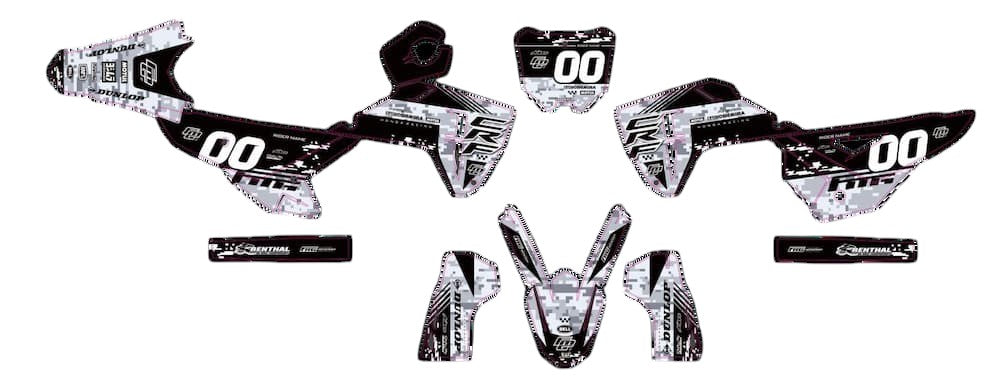 Honda CRF / CR digitale camouflage-graphicsset.