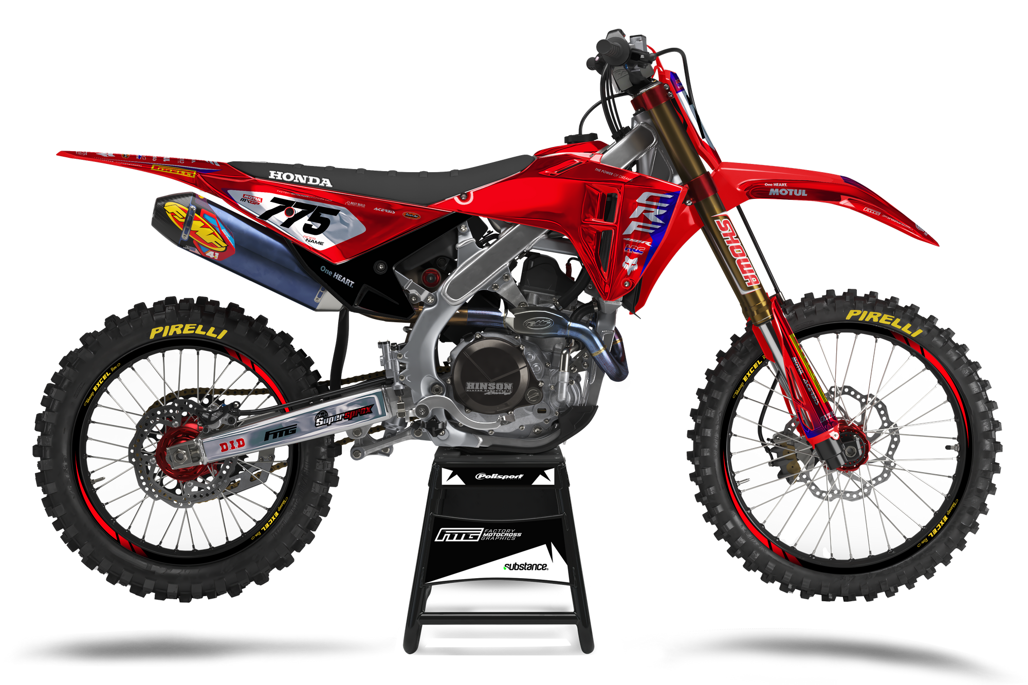 Honda CHROME CRF/CR 2025 FMG Graphics Kit