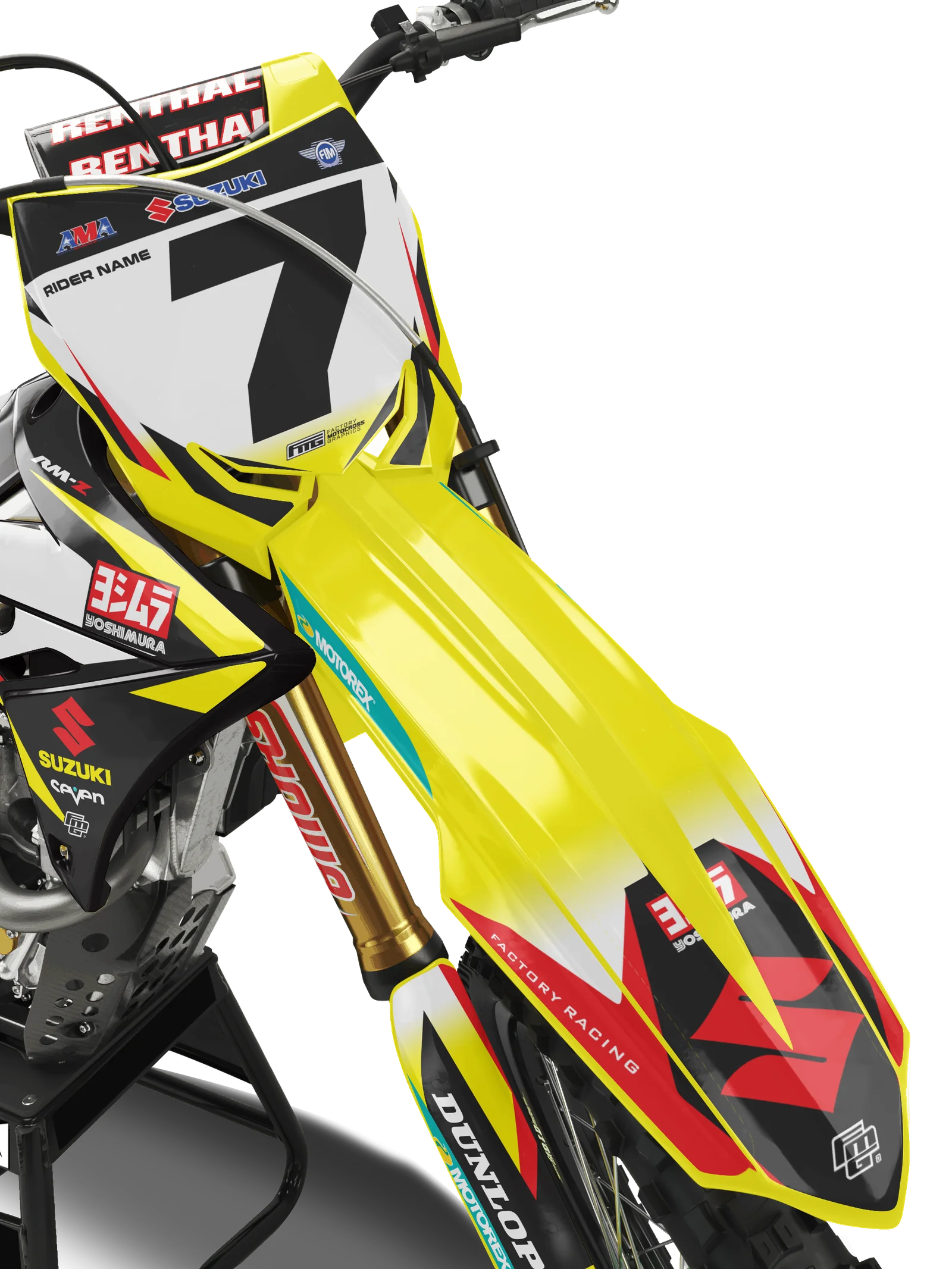 Kawasaki2024 James Stewart Replica Graphics Kit