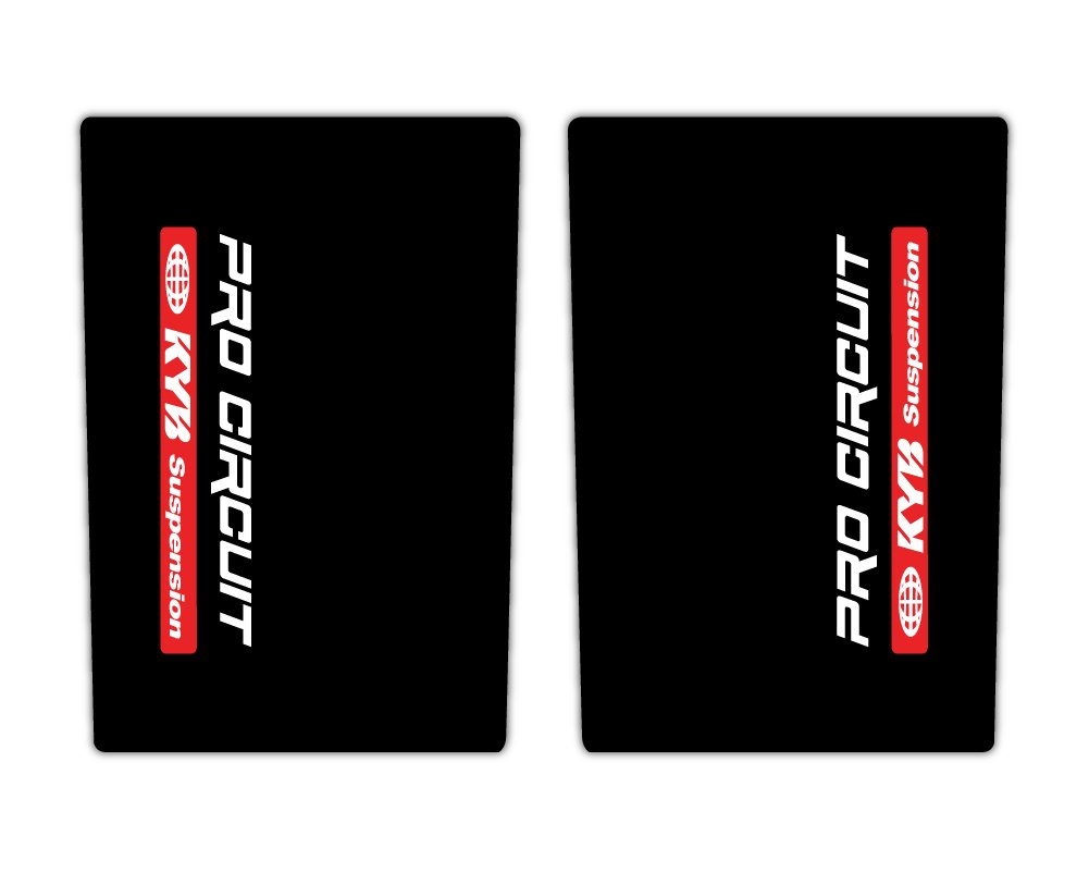 Black Upper Fork Decals