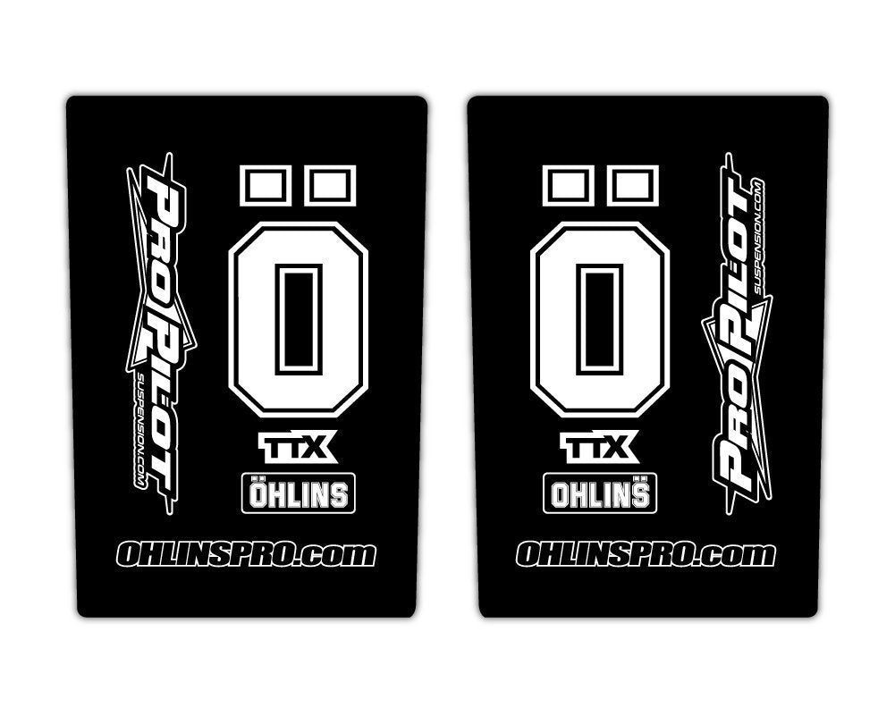 Black Upper Fork Decals