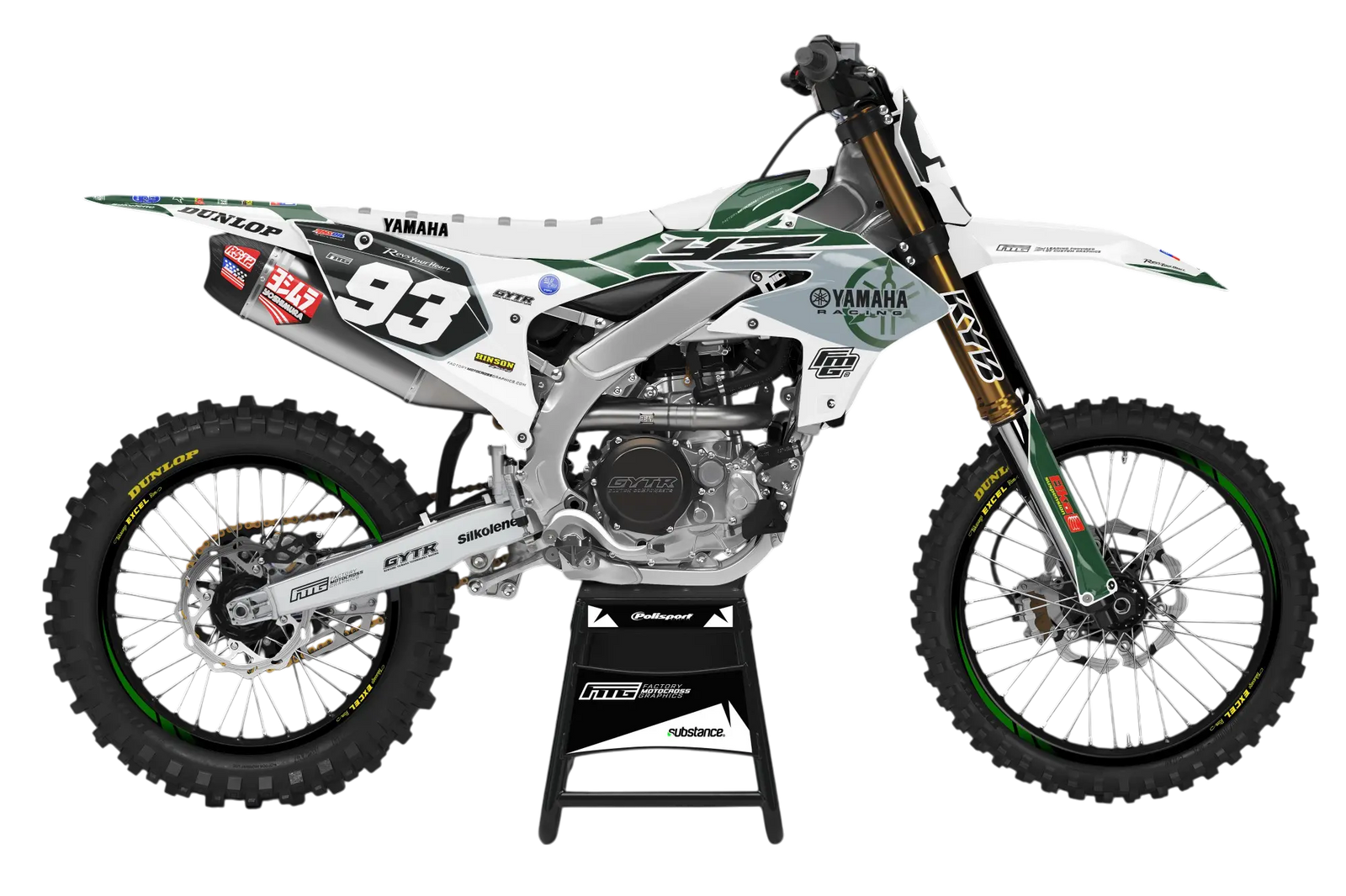 British Racing Green GYTR Yamaha GRAPHICS KIT.